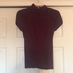 Burgundy top